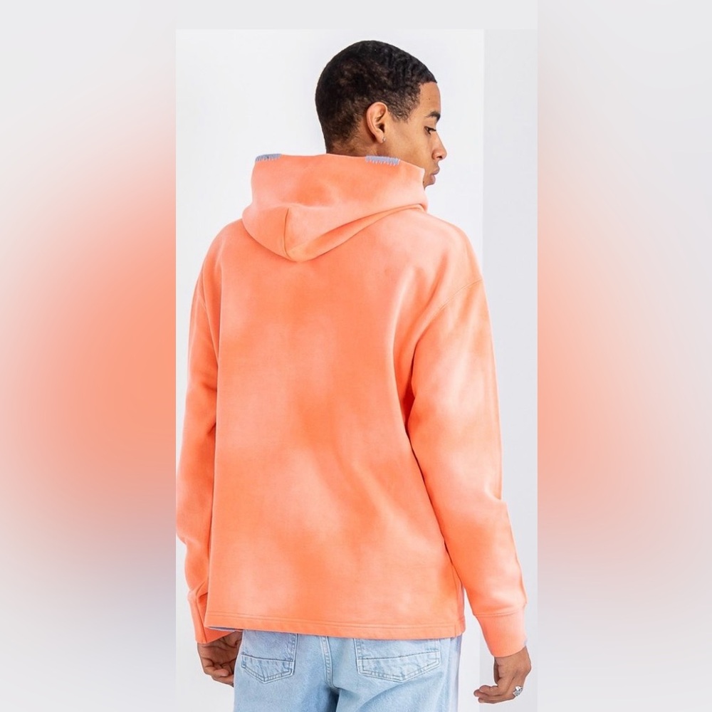 SCOTCH & SODA RELAXED PRINT AND EMBROIDERY WASHED FELPA HOODIE - Picture 2 of 3